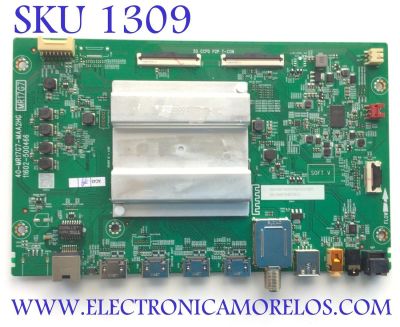 MAIN PARA TV TCL 4K·UHD·HDR ((ROKU TV)) / NUMERO DE PARTE 30800-000501 / 40-MR17G7-MAA2HG / 30801-000480 / 11602-500466 / V8-MR17K01-LF / PANEL LVU750NDE / DISPLAY ST7461D03-2 VER.2.1 / ST746ID03-2 VER.2.2 / MODELOS 75S451 / 75S455 / 75S41BR